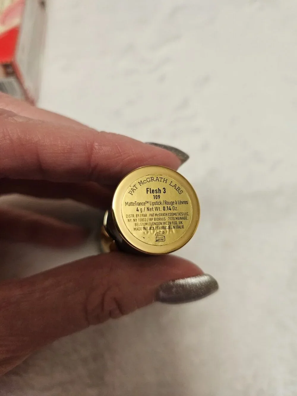 NWT NIB Pat McGrath Labs MatteTrance Lipstick in “Flesh 3”
